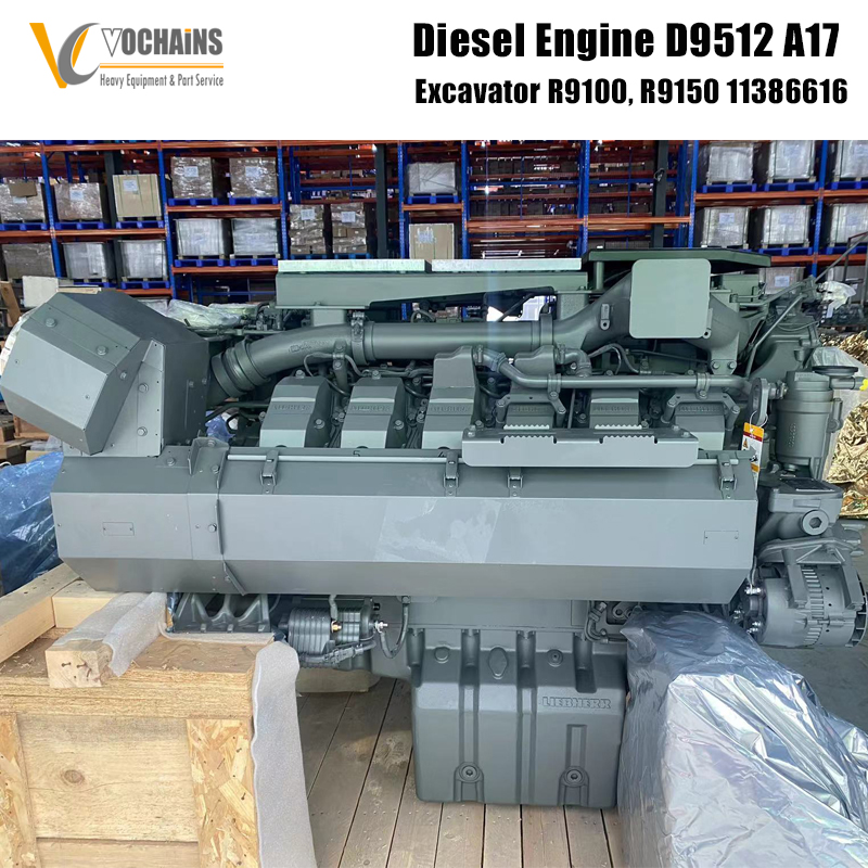  Motor diésel Liebherr D9512 A17 R9100, R9150 11386616