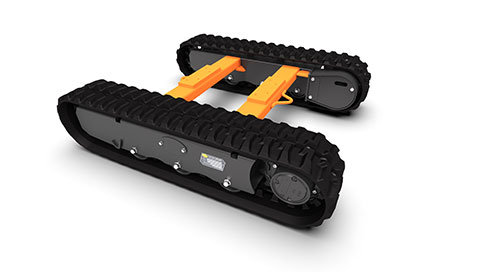 Tren de rodaje con orugas de caucho para miniexcavadora, chasis sobre orugas para plataformas de perforación rotativas