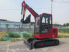 Miniexcavadora de orugas de acero fabricada en China