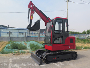 Miniexcavadora de orugas de acero fabricada en China