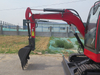 Miniexcavadora de orugas de acero fabricada en China